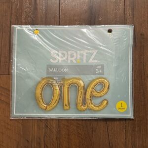 Spritz Gold 'One' Balloon